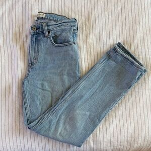 A&F ‘The Straight Mid Rise’ Curve Love Jeans